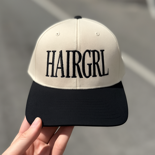 “HAIRGRL” Embroidered Hat – Two-Tone Otto Brand