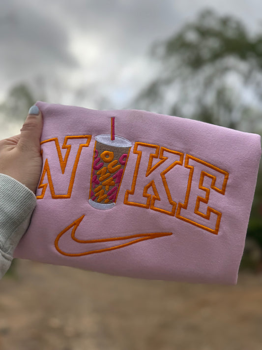 ☕ N!KE-Inspired Embroidered – Custom Drink Edition - GILDAN BRAND