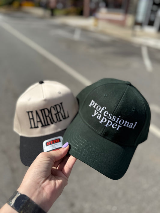 “Professional Yapper” Embroidered Hat – Forest Green Otto Brand