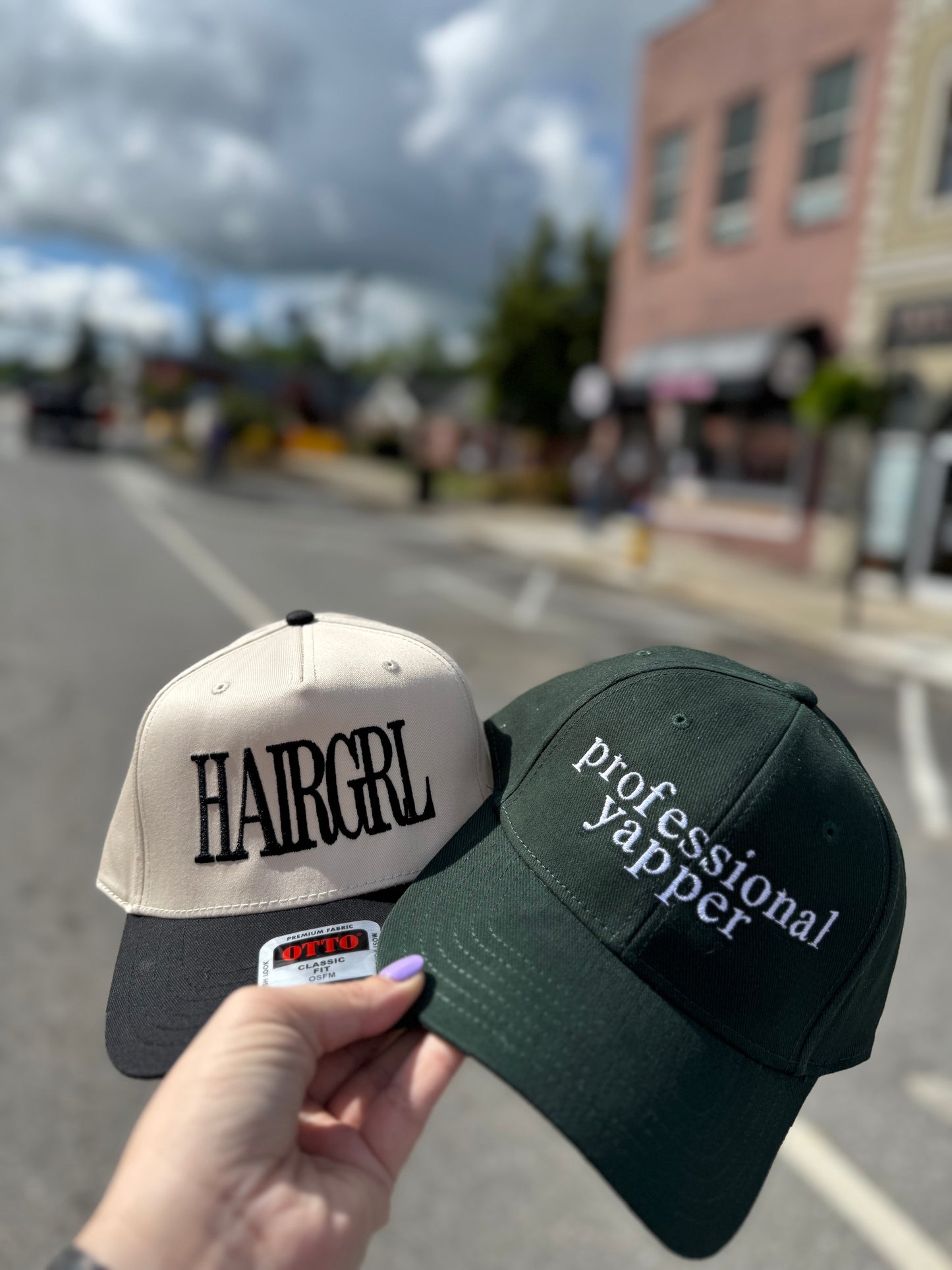 “HAIRGRL” Embroidered Hat – Two-Tone Otto Brand